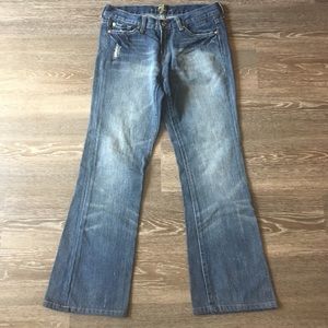 7 For All Mankind Flare Leg Jeans - Short
